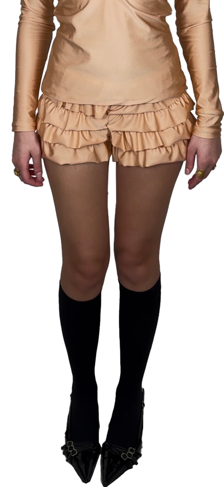 Mini short à froufrou