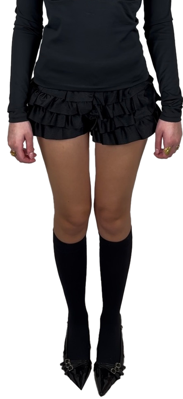 Mini short à froufrou