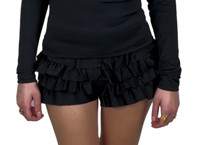 Mini short à froufrou